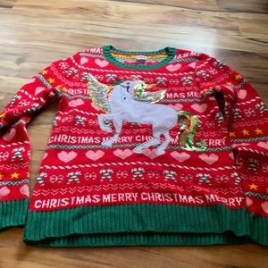 Girls Christmas Sweater XL 14/16